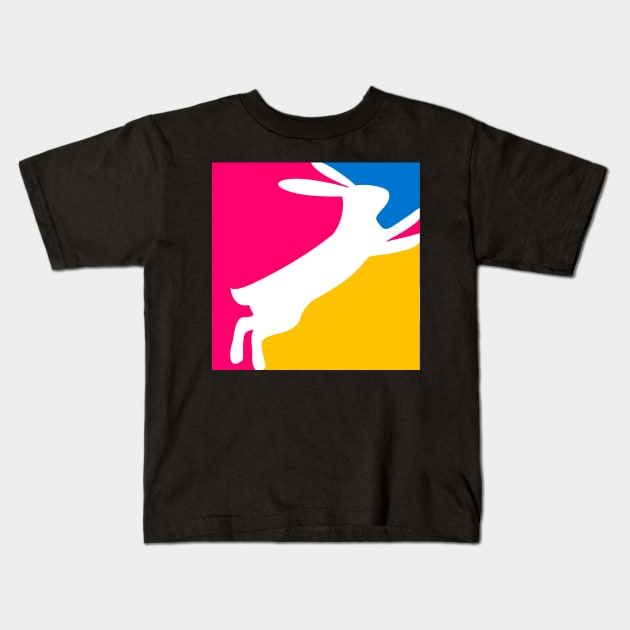 CMYK Rabbit Kids T-Shirt by MOULE